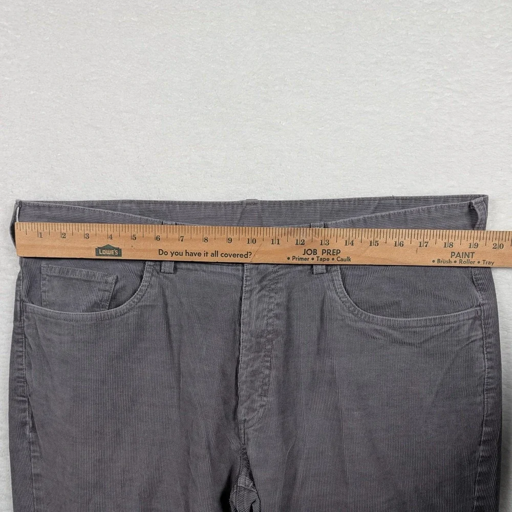 Brooks‎ Brothers Pants Mens 38x30 Gray Corduroy Stretch 5 Pocket Chino Casual - Picture 6 of 11